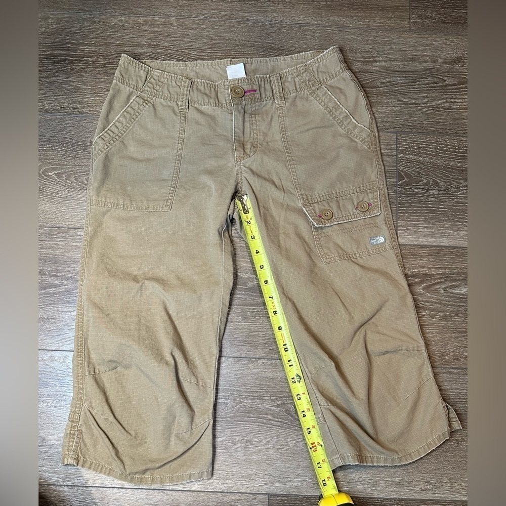 The North Face A5 Series Taupe Tan Cotton Ripstop Cargo Crop Capri Pants - Picture 5 of 8